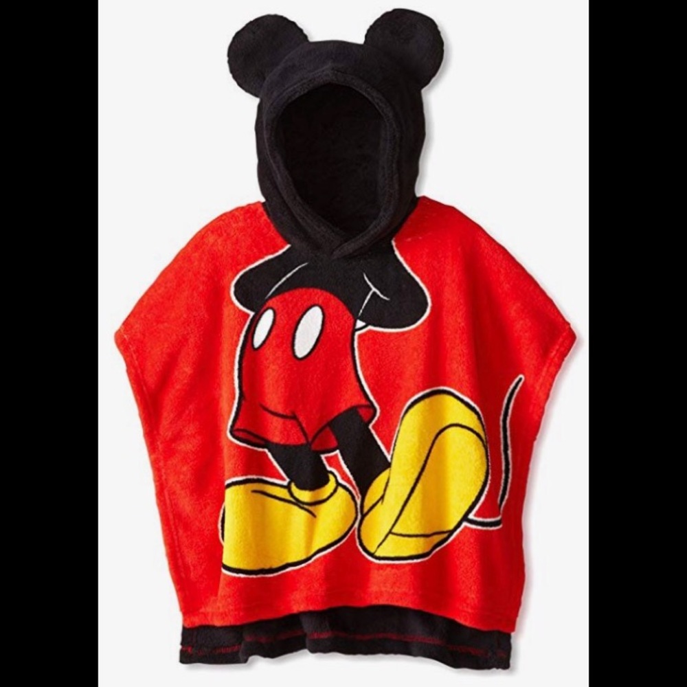 Toddler Mickey Mouse Plush Hooded Poncho